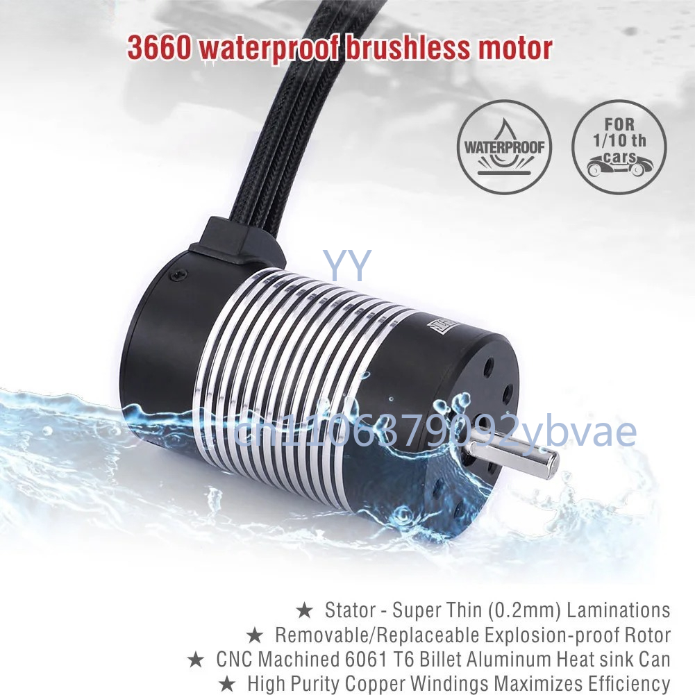 Brushless Motor 3650 - 3650 Waterproof Brushless Motor Multiple KV