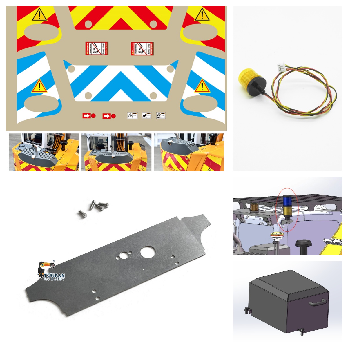 Spare Parts Light LED Lamp Sti - Rc Excavator Hobby ulasan dan harga