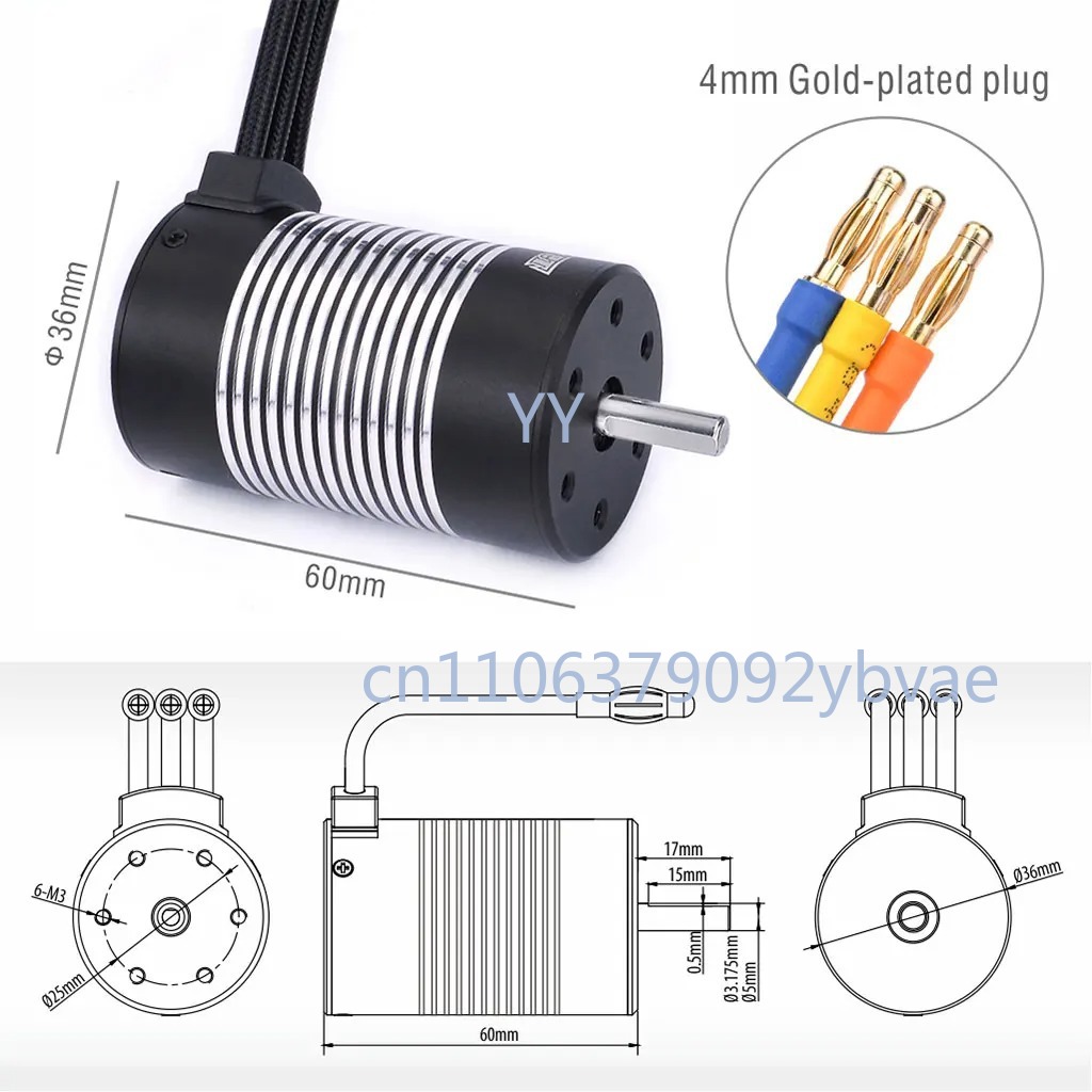 3650 Waterproof Brushless Moto - Brushless Motor 3650 ulasan dan harga