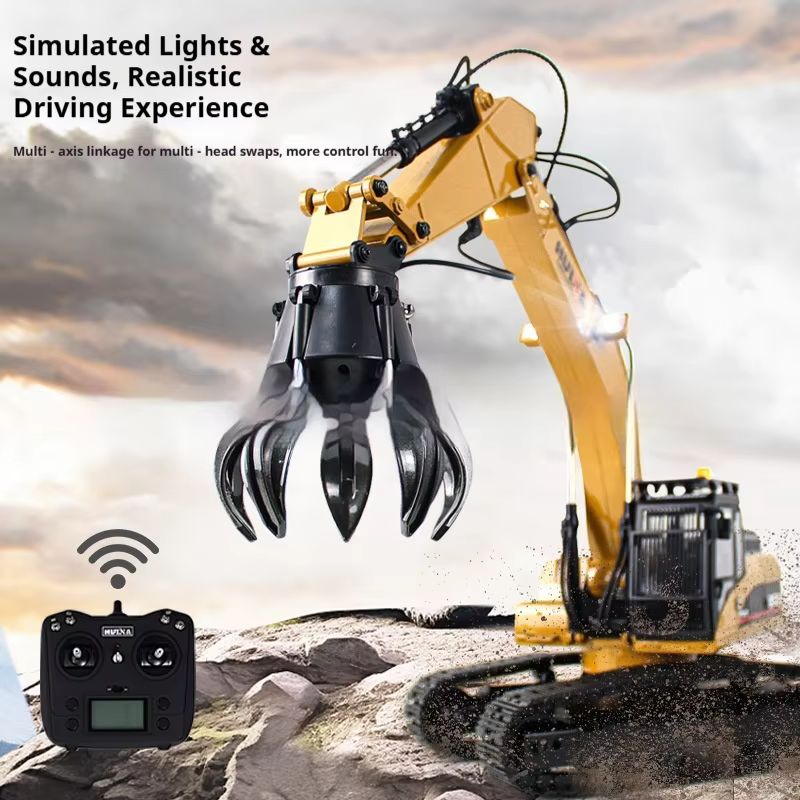 Huina Upgrade 1590 1/14 Metal  - Rc Excavator Hobby ulasan dan harga