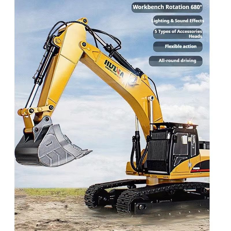 Huina Upgrade 1590 1/14 Metal  - Rc Excavator Hobby ulasan dan harga